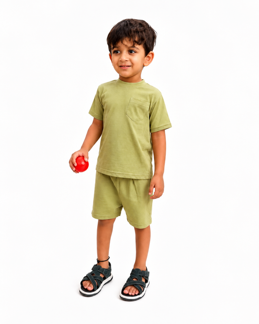 Boy's Co-ord set Sage green
